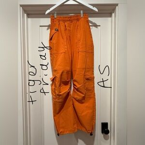 Tiger Friday Women's Orange Hip Hop Pants